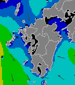 沿岸波浪モデル予想（九州）