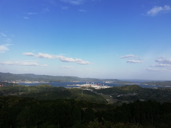 大平山公園から伊万里湾の眺め